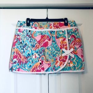 Lilly Pulitzer Peel and Eat Skort Flamingo